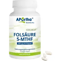 APOrtha Folsäure 5-Mthf Folat 300 µg vegan Kapseln 120 St
