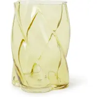 &k amsterdam &klevering - Marshmallow Vase 19,5 x Ø 13,4 cm, gelb