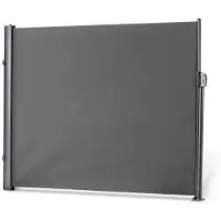 Leco , ausziehbare Seitenmarkise, Aluminium-Stahlrohr-Mix, anthrazit, 160 x 300 cm (H x L)