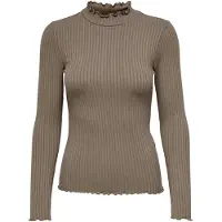 ONLY Langarmbluse "JDYFRANSISKA L/S HIGHNECK TOP JRS NOOS" Viskosemischung, slim fit