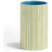 &k amsterdam &klevering - Ray Vase 12,5 x Ø 8 cm, grün