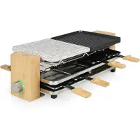 Princess 162955 Pure 8 Raclette-Grill bambus
