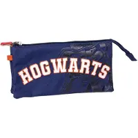 Harry Potter Hogwarts Federtasche ( orange & blau) 3 Fä cher 22,5 cm