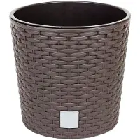 Prosperplast Round Flowerpot 8.7l Rato 25x25x22.4 Cm Braun