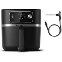 Philips Airfryer XXL 7000 Series Heißluftfriteuse, App-Steuerung, 2.0 kg, intuitives Display, Schwarz (HD9880/90)