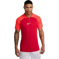 Nike Academy Pro Poloshirt Rot Weiss F657 || Größe XL