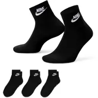 Nike - Everyday Essential Ankle Socks 3-Pack - Multifunktionssocken Gr 34-38 - EU: 34-38 schwarz