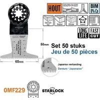 Cmt OMF229-X50 Multitool Sägeblatt (japanische Zähne) für Holz 65 mm 50 Stück