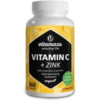 Vitamaze Vitamin C 1000 mg hochdosiert+Zink vegan Tabletten 360 St
