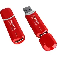 ADATA 64GB DashDrive UV150, 64 GB, USB Typ-A, 3.2 Gen 1 (3.1 Gen 1), Kappe, 9 g, Rot