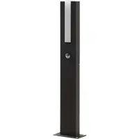 LUCANDE LED-Wegelampe Virgalia, Bewegungsmelder, 65 cm, IP54 Virgalia, schwarz, Aluminium, Modern