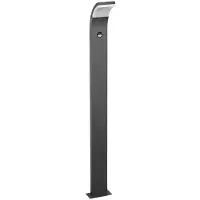 LUCANDE LED-Wegelampe Timm, Sensor, 100cm, anthrazit, IP54 Timm, schwarz, Aluminium, Modern