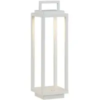LUCANDE Mirina Portable Außenleuchte White - , Mirina, dimmbar, Weiß, Metall, Modern