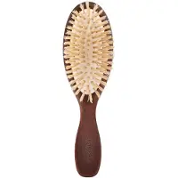 Christophe Robin Travel hairbrush 100% natural boar-bristle & wood 1 St