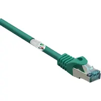 Renkforce RF-5224646 RJ45 Patchkabel CAT 6a S/FTP 10.00 m Grün mit Rastnasenschutz, Flammwidrig 1 St.