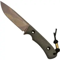 Trc knives South Pole Apo Finish Green Canvas Micarta, Survivalmesser