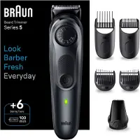 Braun Series 5 BT5450, Rotationstrasierer, Schwarz, Drehregler, Berührung, 0,5 mm, Akku, Lithium-Ion (Li-Ion)