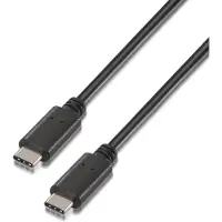 Aisens A107-0057, 2 m, USB C, USB C, USB 2.0, 0,48 Gbit/s, Schwarz