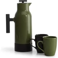 Sagaform Accent Kaffeekanne Grün Stahleinsatz