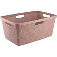 Curver Jute Wäschekorb 46L Rose Dawn