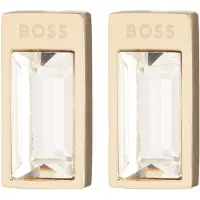 BOSS Beautiful gold-plated earrings with crystals Clia 1580413