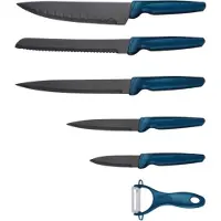 Michelino 6-teiliges Messerset, petrol