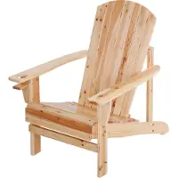 Sunny Garden Stuhl mit Becherhalter Massivholz Natur