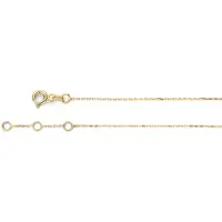 Jackie Armband mit eingraviertem runden Anhänger aus 14 kt Gelbgold