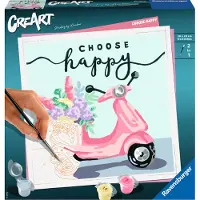 Ravensburger MnZ Choose happy, Farben enthalten, Junge/Mädchen, Malen nach Zahlen Set