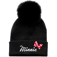Disney Minnie Mütze Schwarz Mann Schwarz One Size