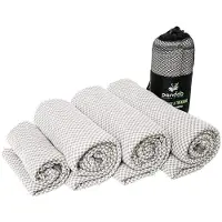 Pandoo Bambus-Handtuch, L - 160 x 80cm, grau