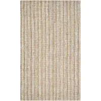 Safavieh Jute-Teppich "Aegina" in Hellbraun/ Hellblau - 152x244 cm