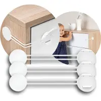 Reer Multisicherung zum Sichern von Schränken, Schubladen und mehr 3 St