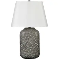 Elstead Lighting Elstead Muse Tischleuchte E27 Grau Weiß, UK