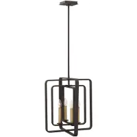 Elstead Lighting Elstead Quentin Hängeleuchte E14 4-fach 50cm Buckeye Bronze