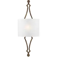 FEISS Tilling Zeitgenössische Wandleuchte Stahl Blattgold antik 1 Licht E27