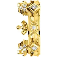 Thomas Sabo Einzel Ohrklemme Krone gold