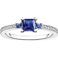 Thomas Sabo Ring TR2402-166-32-54 Sterling Silber - Glas-Keramik Stein - Zirkonia - Gr. 54
