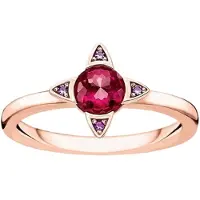 Thomas Sabo Ring Farbige Steine rosé