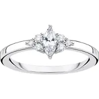 Thomas Sabo Ring Vintage Weisse Steine Silber