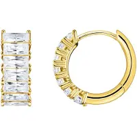 Thomas Sabo Creolen weiße Steine Pavé gold