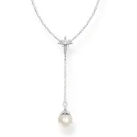 Thomas Sabo Kette Perle mit Stern silber