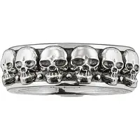 Thomas Sabo TR1878-001-12 Silber-Ring Totenköpfe