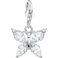 Thomas Sabo Charm-Anhänger Schmetterling weisse Steine