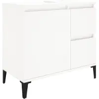 vidaXL Badschrank Weiß 65x33x60 cm Holzwerkstoff