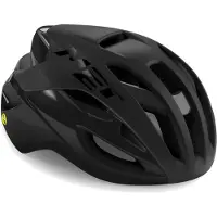 Met Rivale Mips Helm Mattschwarz Glanz, Größe M (56-58 cm)
