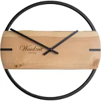 Christoffel Wanduhr "Novum", beige (zirbe), H:3cm, Wanduhren, Wanduhr