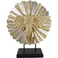DKD Home Decor Goldene Elefanten Dekorative Figur von DKD Home Decor
