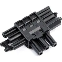 Bachmann Verteilerblock WIELAND GST18 1xIn/2xOut, flach, schwarz