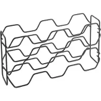 Metaltex Weinregal Hexagon-10, Lava, für 10 Flaschen, Modernes Flaschenregal zur Aufbewahrung von Weinflaschen, Maße (L x B x H): 43 x 12 x 22 cm